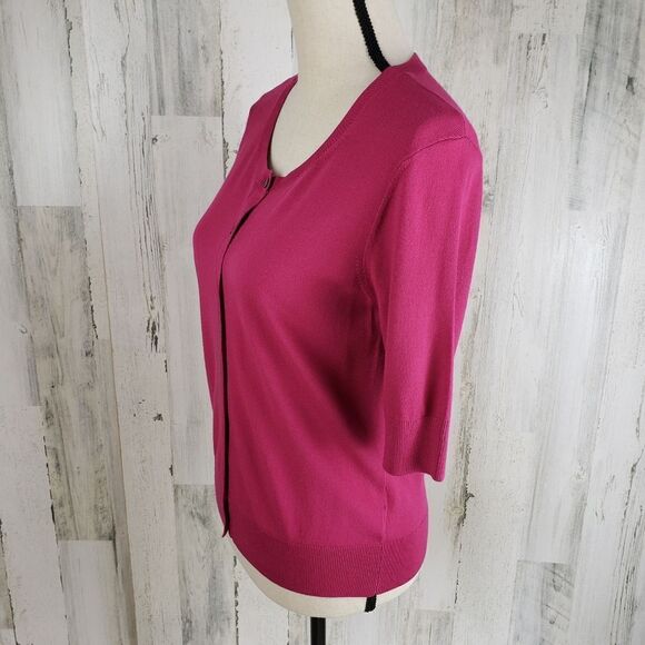 DKNY Lightweight Knit Cardigan Sz M - Picture 4 of 10